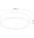 LED 30cm Round, Surface Mounted Downlight, 30W, 3000K, 2550lm, Matt White, Frosted Acrylic - 2