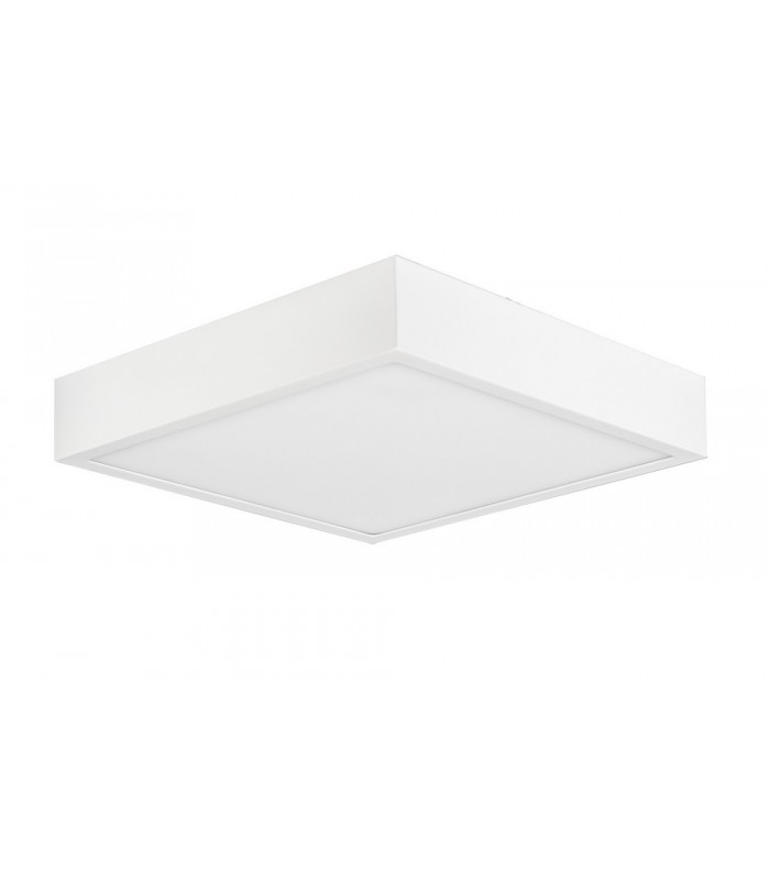 LED 30cm Square, Surface Mounted Downlight, 30W, 4000K, 2700lm, Matt White, Frosted Acrylic - 1