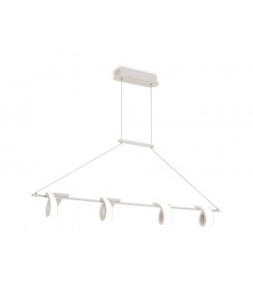 4 Light Ceiling Pendant, 48W LED, 3000K, 3600lm, Sand White - 1