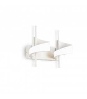 2 Light Spiral Wall Lamp, 24W LED, 3000K, 1800lm, Sand White - 1