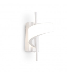 1 Light Spiral Wall Lamp, 12W LED, 3000K, 900lm, Sand White - 1
