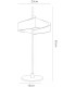 2 Light Table Lamp, 12W LED, 3000K, 900lm, Sand White - 2