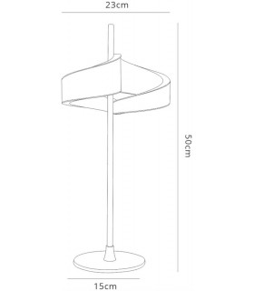 2 Light Table Lamp, 12W LED, 3000K, 900lm, Sand White - 2