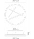 Ceiling 37cm Round, 30W LED, 4000K, 2100lm, Sand White - 2