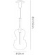 Ceiling Pendant 29cm Round, 1 x E27, Bronze - 2