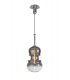 Ceiling Pendant 29cm Round, 1 x E27, Polished Chrome, Graphite - 1