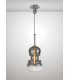 Ceiling Pendant 29cm Round, 1 x E27, Polished Chrome, Graphite - 3