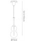 Ceiling Pendant 15cm Round, 1 x E27, Polished Chrome, Graphite - 2