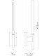 Wall Lamp, 6W LED, 3000K, 274lm, Sand White - 2