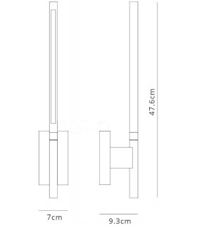 Wall Lamp, 6W LED, 3000K, 274lm, Sand White - 2