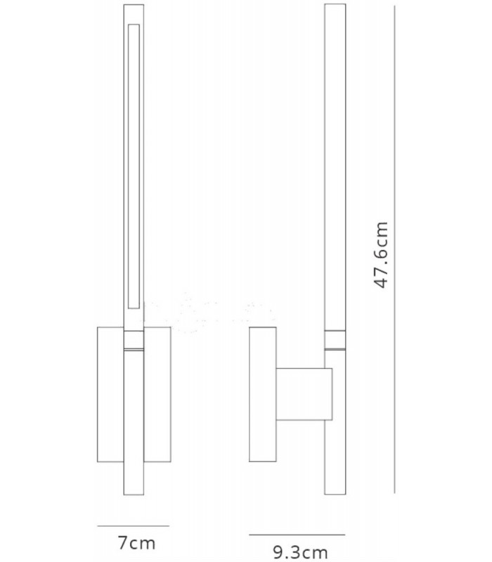 Wall Lamp, 6W LED, 3000K, 274lm, Sand White - 2