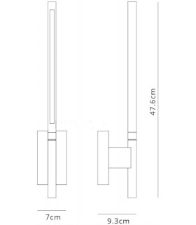 Wall Lamp, 6W LED, 3000K, 274lm, Sand Black - 2