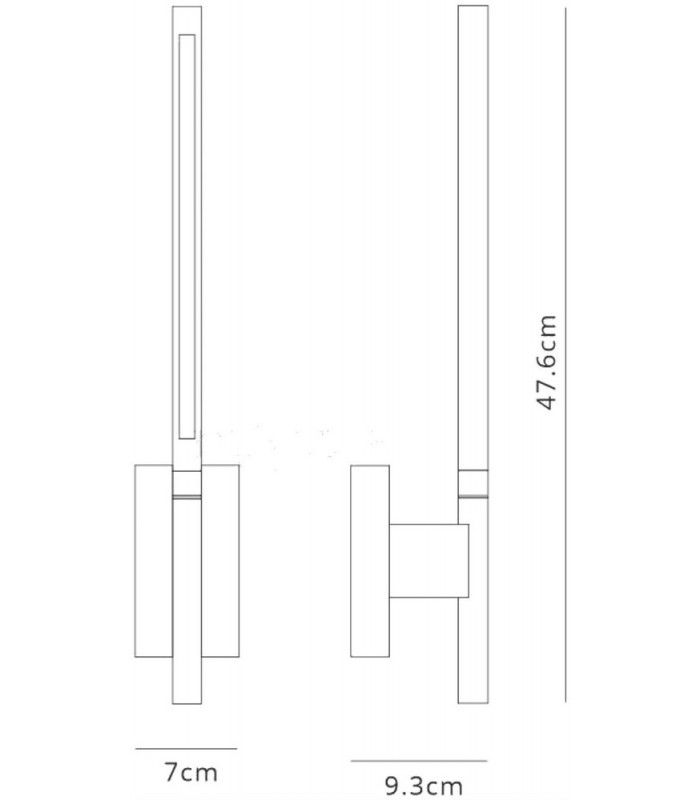 Wall Lamp, 6W LED, 3000K, 274lm, Sand Black - 2