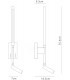 Wall + Reading Light, 6W + 3W LED, 3000K, 592lm Total, Individually Switched, Sand White - 2