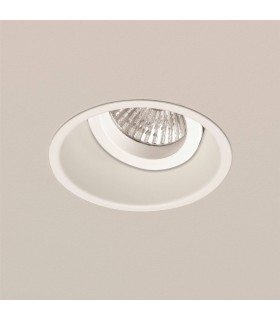 1 Light Adjustable Recessed Ceiling Downlight White, GU10 - 1