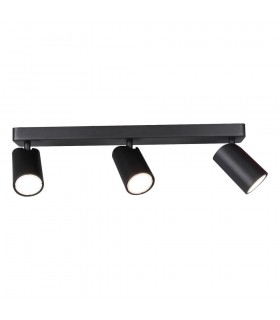 Linear 3 Light Spotlight GU10, Matt Black - 1