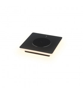 Table Lamp With Mobile Phone Induction Charger, 6W LED, 3000K, 450lm, Sand Black - 1