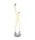 2 Light Table Lamp, 18W LED, 3000K, 1350lm, Polished Chrome, Frosted Acrylic - 1