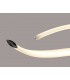 Semi Flush Ceiling Curl, 40W LED, 3000K, 3000lm, Polished Chrome, Frosted Acrylic - 4