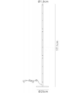 Floor Lamp, 25W LED, 3000K, 1950lm, Sand White - 2