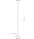 Floor Lamp, 25W LED, 3000K, 1950lm, Sand Black - 2
