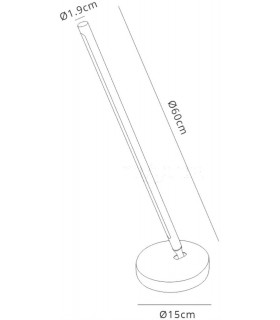 Table Lamp, 11W LED, 3000K, 900lm, Sand White - 2