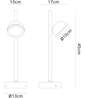 Short Post, 1 x GX53 (Max 10W), IP65, White - 2