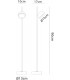 Tall Post, 1 x GX53 (Max 10W), IP65, Anthracite - 2