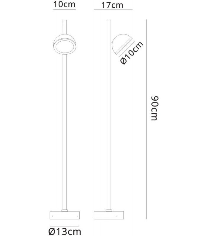 Tall Post, 1 x GX53 (Max 10W), IP65, Anthracite - 2