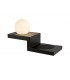 Wall Lamp Switched Globe With Mobile Phone Induction Charger, 6W LED, 3000K, 470lm, Sand Black - 1