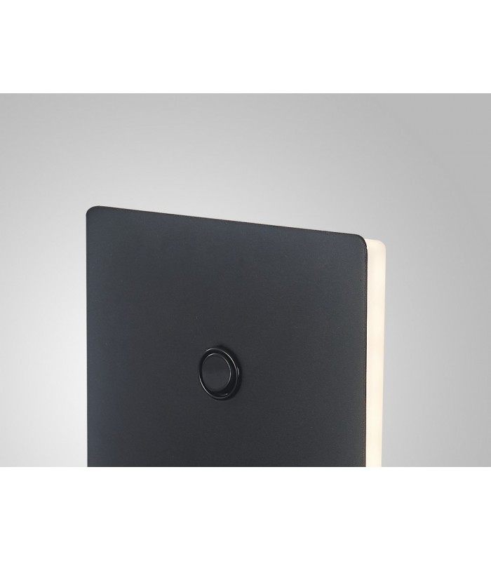 Backlight Wall Lamp Switched With Mobile Phone Induction Charger, 3W LED, 3000K, 210lm, Sand Black - 6