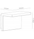 Wall Down Lamp, 13W LED, 3000K, 850lm, IP54, Anthracite, Walnut - 2