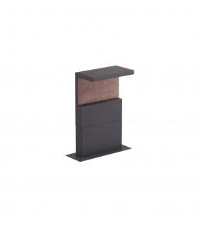 Post Lamp, 13W LED, 3000K, 850lm, IP54, Anthracite, Walnut - 1