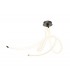 Semi Flush Ceiling Large Ribbons, Dimmable, 60W LED, 3000K, 4500lm, Titanium, Frosted Acrylic - 1