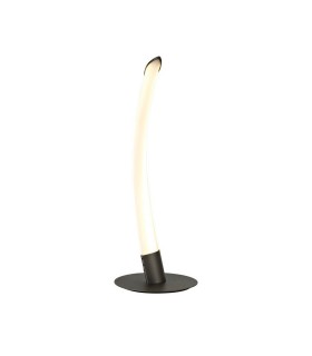 1 Light Table Lamp, 10W LED, 3000K, 750lm, Titanium, Frosted Acrylic - 1