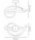 Semi Flush Ceiling Curl, Dimmable, 40W LED, 3000K, 3000lm, Titanium, Frosted Acrylic - 2