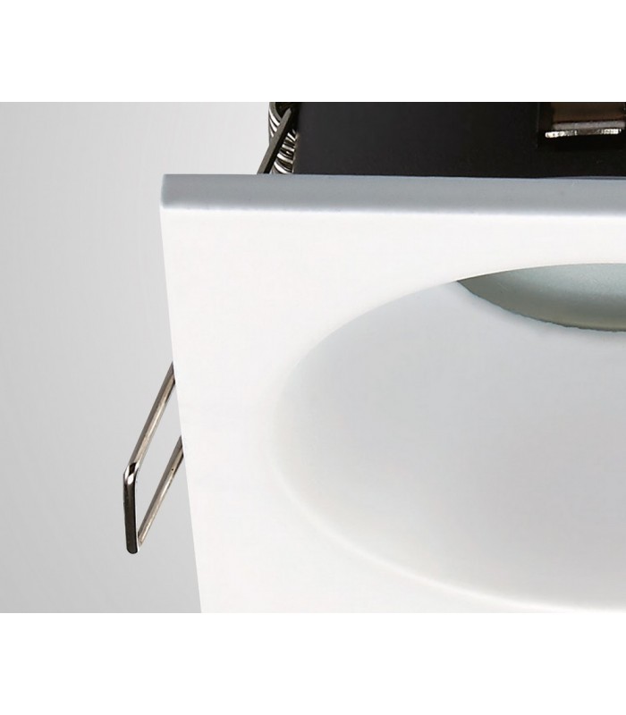 GU10 Downlight Square, 1 x GU10 (Max 12W), IP54, Matt White - 5