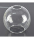 Tube Globe Pendant Ceiling Light Black Transparent Glass Shade 3x E27-5