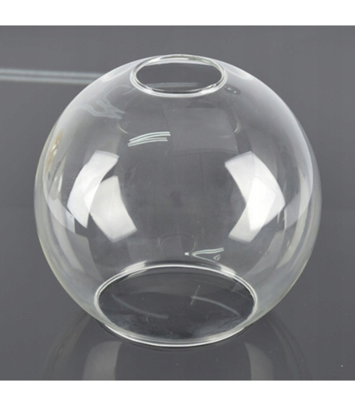 Tube Globe Pendant Ceiling Light Black Transparent Glass Shade 3x E27-5