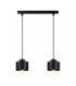 Simply Bar Pendant Ceiling Light Black 2x E27-1