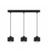 Simply Bar Pendant Ceiling Light Black 3x E27-1