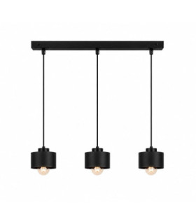 Simply Bar Pendant Ceiling Light Black 3x E27-1