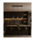 Simply Bar Pendant Ceiling Light Black 3x E27-2