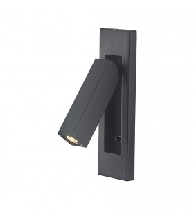 Wall Lamp, 3W LED, 3000K, 210lm, Sand Black - 1
