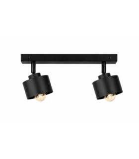 Simply Twin Ceiling Spotlight Black 2x E27-1