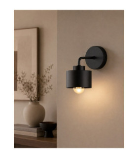 Simply Dome Wall Lamp Black 1x E27-2