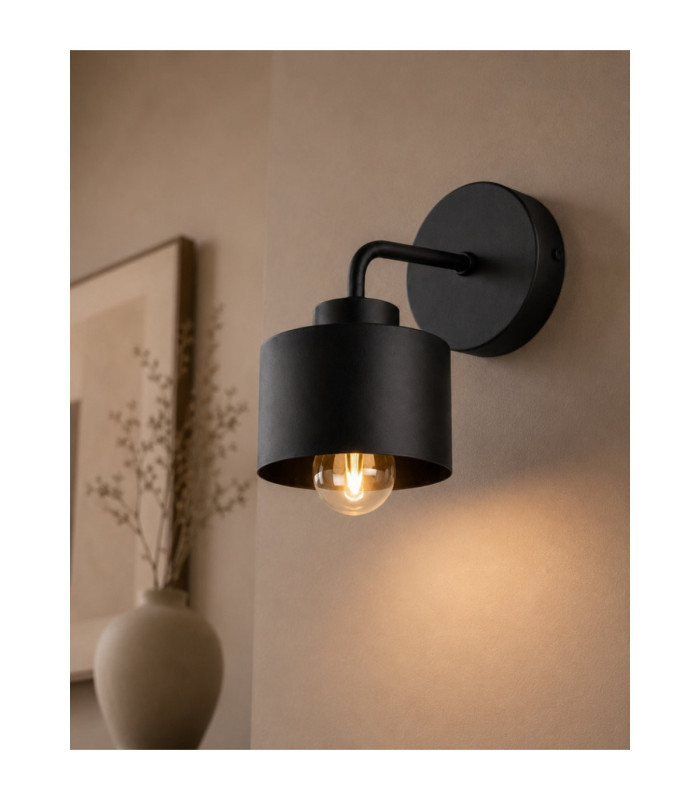Simply Dome Wall Lamp Black 1x E27-3