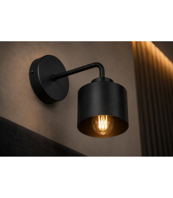 Simply Dome Wall Lamp Black 1x E27-5