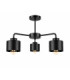 Simply Multi Arm Semi Flush Ceiling Lamp Black 3x E27-1