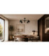 Simply Multi Arm Semi Flush Ceiling Lamp Black 5x E27-2